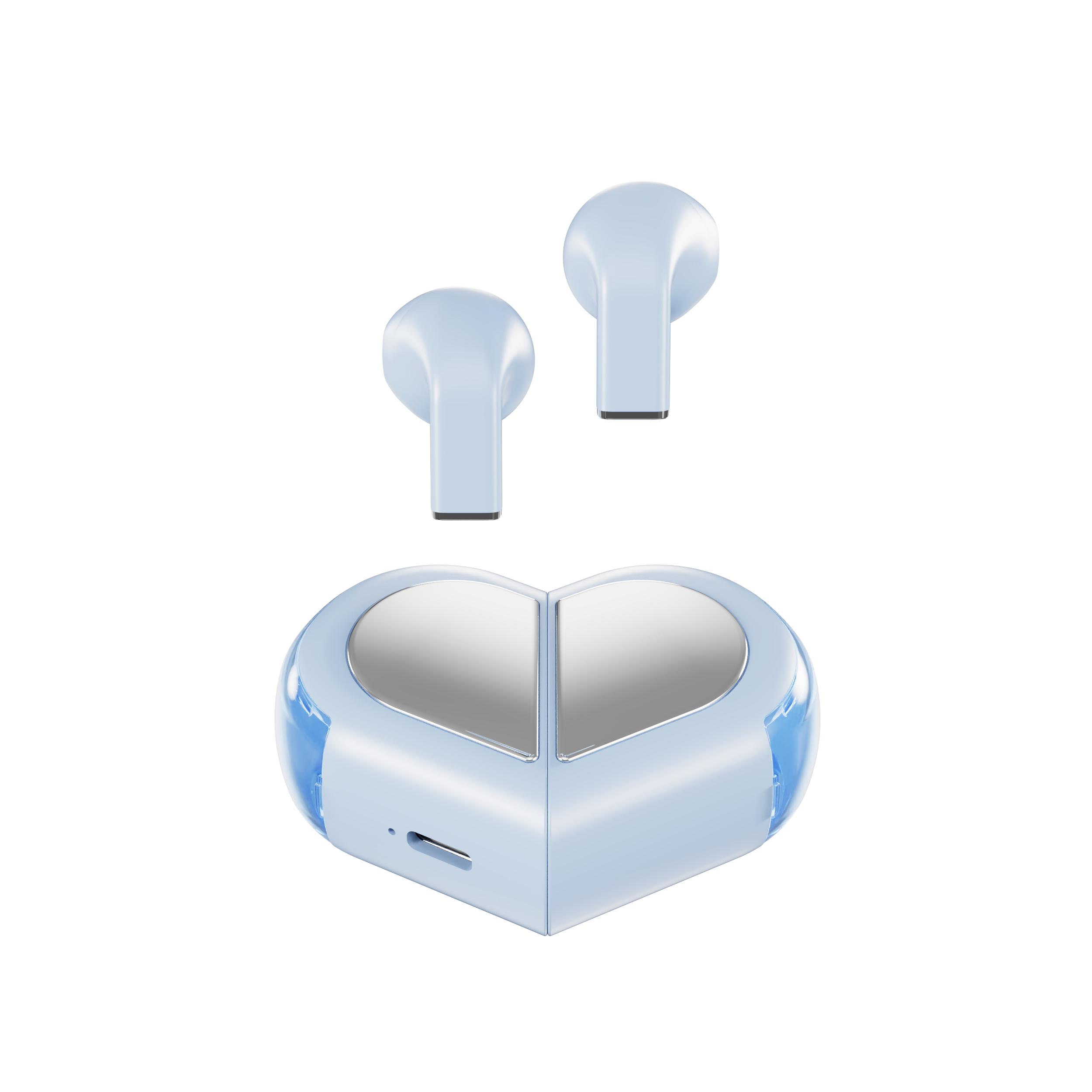 心形蓝色.2 k520 tws earphones - 图片 1